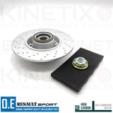 FOR RENAULT CLIO SPORT 1.6 TROPHY RS200 RS220 REAR BRAKE DISCS BEARING PADS 260m