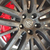 FOR MASERATI GHIBLI 2013- FRONT DRILLED BRAKE DISCS APEC PADS SENSOR 360mm