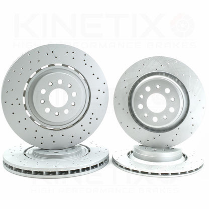 FOR MASERATI GHIBLI LEVANTE QUATTROPORTE 3.8 GTS 3.8 FRONT REAR BRAKE DISCS
