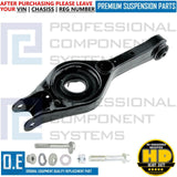 FOR IX35 TUCSON SPORTAGE 2WD FWD REAR LOWER RIGHT SUSPENSION WISHBONES ARMS KITS