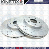 FOR AUDI A4 B8 2.0 TFSi FRONT DRILLED PERFORMANCE BRAKE DISCS MINTEX PADS 314mm